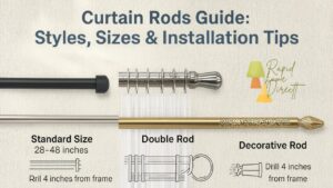 Curtain Rods Guide: Styles, Sizes & Installation Tips