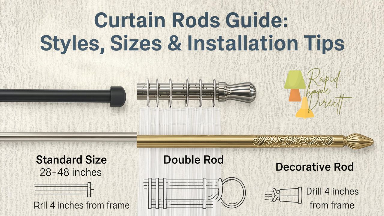 Curtain Rods Guide: Styles, Sizes & Installation Tips