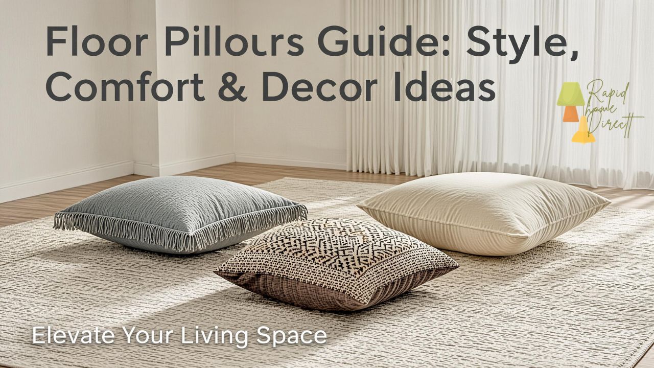 Floor Pillows Guide: Style, Comfort & Decor Ideas