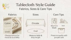 Tablecloth Style Guide: Fabrics, Sizes & Care TipsTablecloth Style Guide: Fabrics, Sizes & Care Tips