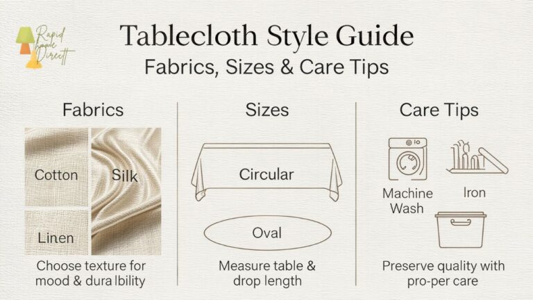 Tablecloth Style Guide: Fabrics, Sizes & Care TipsTablecloth Style Guide: Fabrics, Sizes & Care Tips