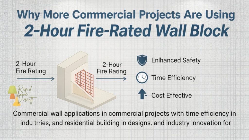 Why More Commercial Projects Are Using 2-Hour Fire-Rated Wall Block