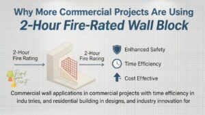 Why More Commercial Projects Are Using 2-Hour Fire-Rated Wall Block