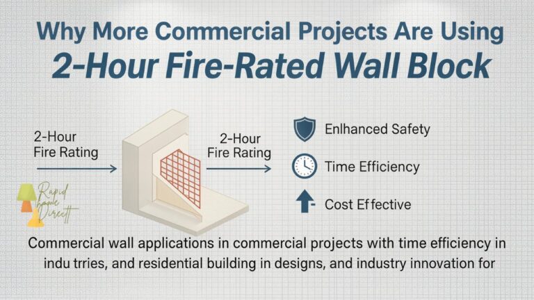 Why More Commercial Projects Are Using 2-Hour Fire-Rated Wall Block