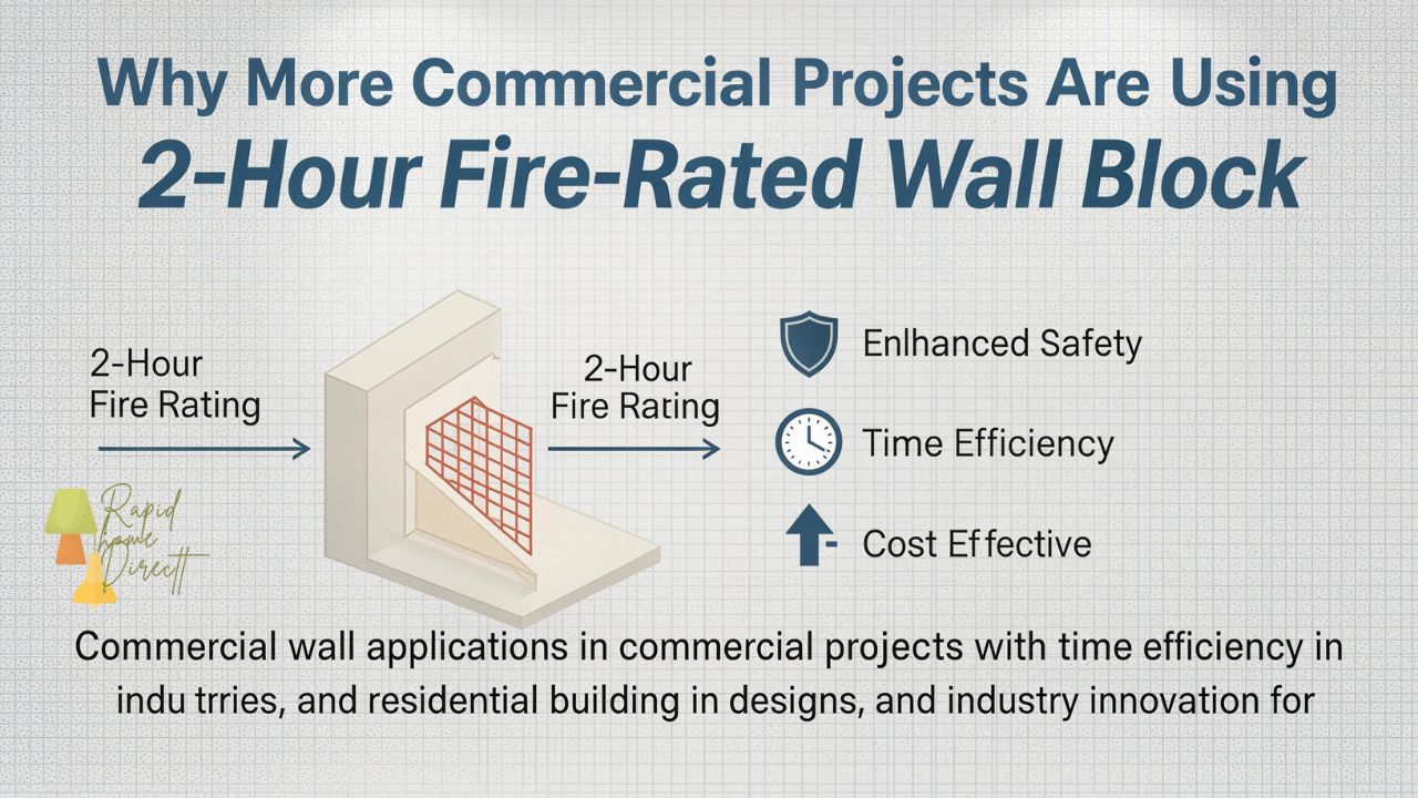 Why More Commercial Projects Are Using 2-Hour Fire-Rated Wall Block
