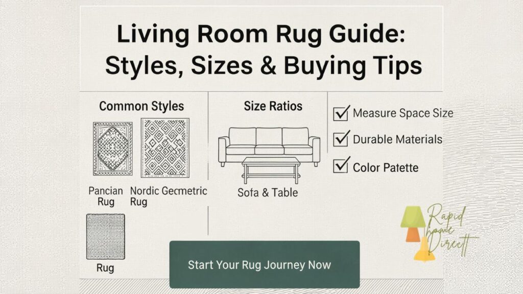 Living Room Rug Guide: Styles, Sizes & Buying Tips