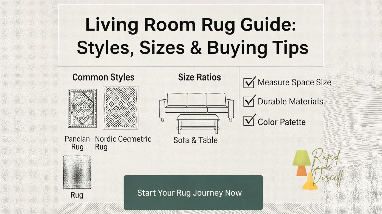 Living Room Rug Guide: Styles, Sizes & Buying Tips