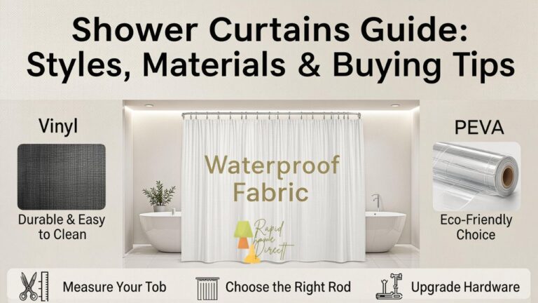 Shower Curtains Guide: Styles, Materials & Buying Tips